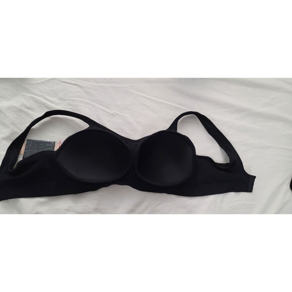 Truekind Womens Sz XL Daily Comfort Wireless Shaper Bra w/ Extender Black 10022 - Picture 3 of 12